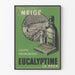 Vintageposter Eucalyptine Le Brun retro väggdekoration