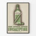 Vintageposter Eucalyptine Le Brun sirap och kapslar
