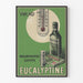 Vintage reklamposter för Eucalyptine Sirap Le Brun