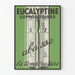 Vintageposter Eucalyptine sänker temperaturen - retro väggdekoration