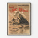 Vintageposter för utflykt till Mont Saint-Michel med Chemins de Fer de l'Ouest