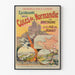 Vintageposter för utflykter längs Normandiekusten, Bretagne och Jerseyön