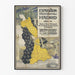 Vintageposter från den Internationella utställningen i Madrid 1893–94