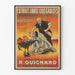 Vintageposter Extrait de Javel Le Coq Gaulois - Kemisk reklam R. Guichard Bordeaux