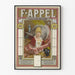 Vintage poster litografi 1887 Tryckeri F. Appel Paris
