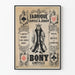 Vintageposter från Bony Lunéville kortfabrik