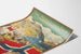 Vintage norsk filmposter Fante-Anne med landskap och flagga