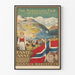 Vintage norsk filmposter Fante-Anne med landskap och flagga
