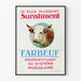 Vintage reklamposter för Farbœuf för muskelöverskott