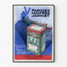 Vintageposter för Farines Maltées Jammet med vindmölledesign
