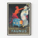 Vintageposter med Faunus vedspis väggdekoration