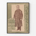 Vintageposter februari Scribner's - Manlig modeillustration