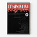 Feministisk kvällsdekorationsposter - Temapost av feministisk karaktär