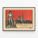 Vintageaffisch för brandmänsutställning i St Gallen 1910 — inramlat konstverk på väggen