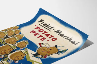 Vintageposter av fältmarskalk Potato Pete - Humoristisk väggdekoration
