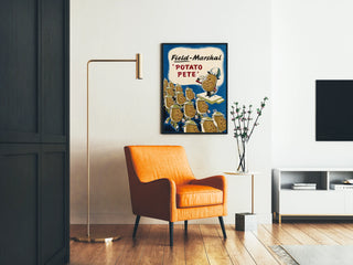 Vintageposter av fältmarskalk Potato Pete - Humoristisk väggdekoration