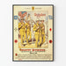 Vintage militär poster för infanteridivisioner för väggdekoration