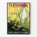 Vintageposter av Flétobiol med torskleverolja - Retro väggdekoration