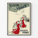 Vintageposter Blomma av snö, Pernot Rouge och Snö
