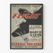 Vintage teaterposter Flight - retro väggdekoration Artem Legrand