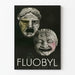 Vintageposter med teatermasker Fluobyl