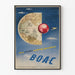 Vintageposter BOAC Väggdekoration Resor och Äventyr