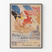 Vintageposter från Fransk-Amerikanska marknaden i Saint-Sulpice 1917 – Historisk väggdekoration