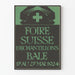 Gammal poster från Schweiziska provutställningen i Basel 1924