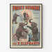 Vintageposter Folies Bergère De två elefanterna av prinsessan Scheherazade
