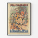 Vintageposter Folies Bergère De unga damerna från 1900-talet