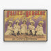 Vintageposter Folies Bergère Les Sisters Barrison - Retro väggdekoration — inramlat konstverk på väggen