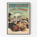 Vintageposter Folies Bergère Lejon och Tigrar av Tämjaren Edwards Williams