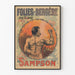 Vintageposter Folies Bergère Sampson Väggdekoration