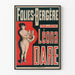 Poster Folies Bergère Leona Dare vintage väggdekoration