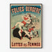 Vintageposter Folies Bergère - Kvinnokampföreställning