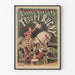 Vintageposter Folies Bergère Troupe Bugny med cirkusdjur