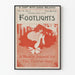 Vintageaffisch teater Footlights Philadelphia 1896