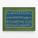 Vintage reklamposter för järnväg W.H. Smith & Son — inramlat konstverk på väggen