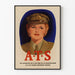 Militär rekryteringsaffisch A.T.S vintage