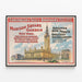 Vintageposter Madison Square Garden Forepaugh & Sells Brothers — inramlat konstverk på väggen