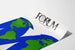 Vintageposter för Forum English Teaching, världskarta 1980
