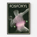 Vintage dekorativ poster Fos Foxyl i grafisk stil