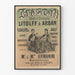 Vintageposter för Frascati-konserter och baler med dirigenterna Litolff och Arban