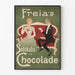 Vintageposter för Freia's Chocolade för elegant väggdekoration