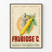 Vintageposter Frubiose C, medicinsk väggdekoration