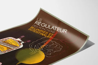 Vintageposter Frugéolines-Vichy gallregulator för lever och tarm
