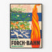 Vintageaffisch med säsonger och Forch-Bahn väggdekoration