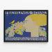 Dekorativ poster Art Nouveau - Vårutställning 1914 — inramlat konstverk på väggen