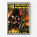 Vintage industriell dekorationsposter - Spara bränslet till fabrikerna