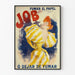 Vintageposter Fumar el papel Job - Retro väggdekoration